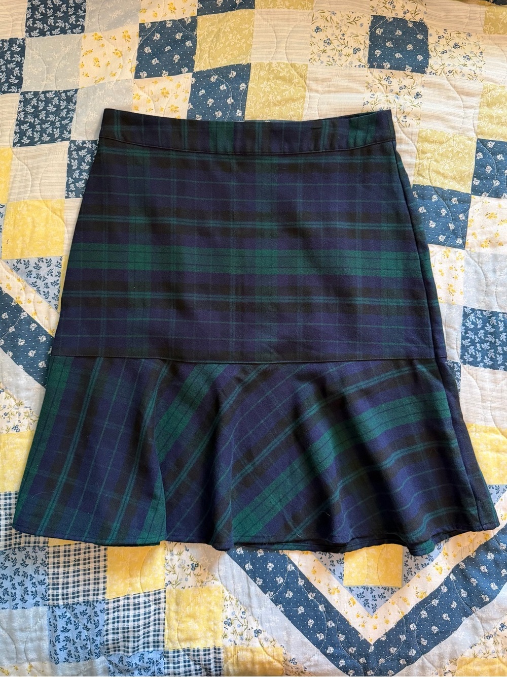 NWT GAP Plaid Skirt in Blue and Green